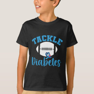 T1D Warrior Diabetes Awareness Tackle Diabetes 2 T-Shirt