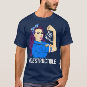 T1D Warrior Indestructible Type 1 Diabetes Awarene T-Shirt
