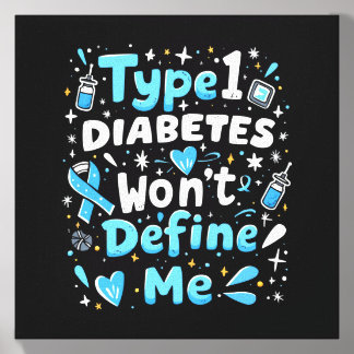 T1d Warrior Insulin Diabetic Type 1 Diabetes Canvas Photo Tile