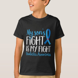 T1D Warrior My Sons Fight Is My Fight Diabetes Awa T-Shirt