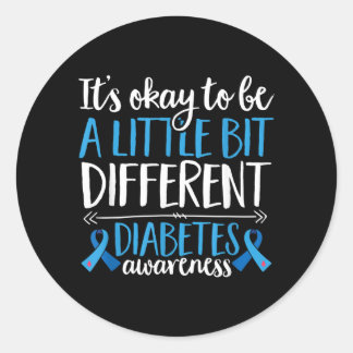 T1d Warrior Oky To Be A Different Diabetes Classic Round Sticker
