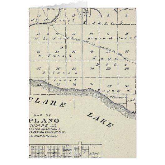 T2021S R2021E Tulare County Section Map Cards (Front)