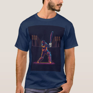 T20 Cricket Night Match Power Shot Tee