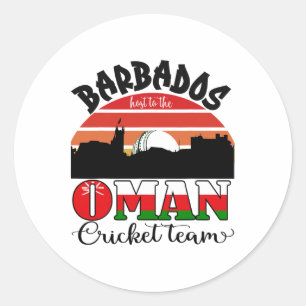 T20 Cricket Rdos Host To The Namibia Cricket Team Classic Round Sticker