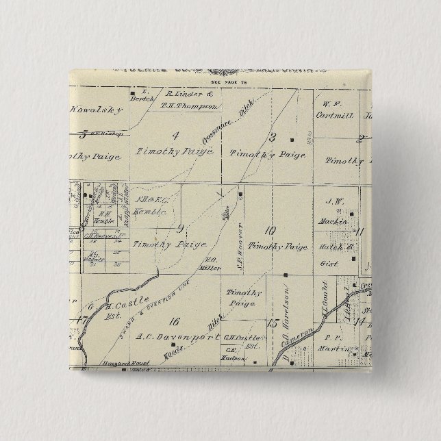 T20S R23E Tulare County Section Map Button (Front)