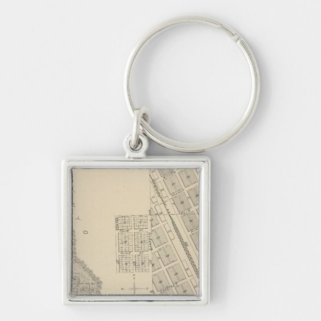 T2124S R3637E Tulare County Section Map Keychain (Front)