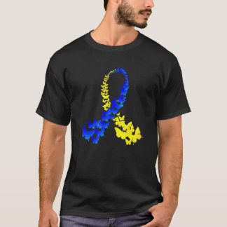 T21 Butterfly World Down Syndrome Day Women Kids T-Shirt