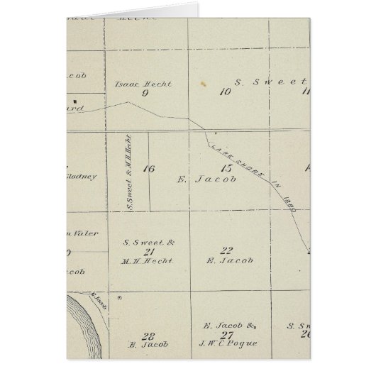 T21S R22E Tulare County Section Map Cards (Front)