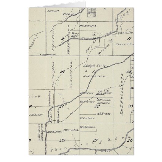 T21S R23E Tulare County Section Map Cards (Front)