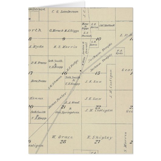 T23S R23E Tulare County Section Map Cards (Front)