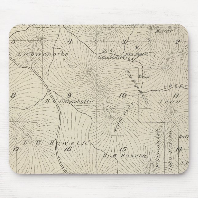 T23S R29E Tulare County Section Map Mouse Pad (Front)