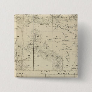 T24S R1619E Tulare County Section Map Pinback Button