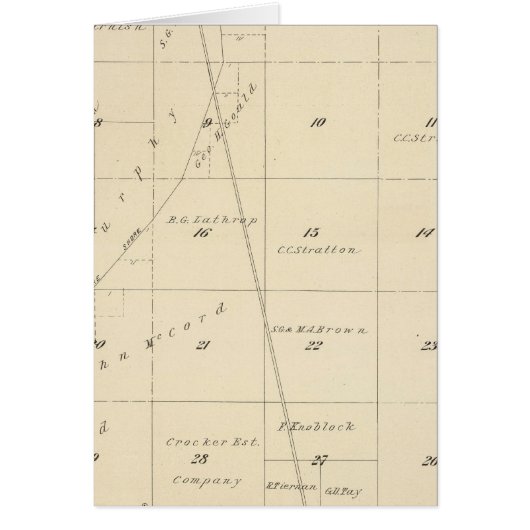 T24S R24E Tulare County Section Map Cards (Front)