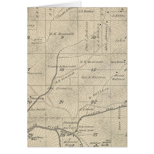 T24S R29E Tulare County Section Map Cards (Front)