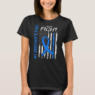 T2 Diabetes Awareness Brother American Flag His Fi T-Shirt