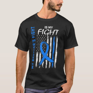 T2 Diabetes Awareness Brother American Flag His Fi T-Shirt