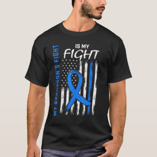 T2 Grandson Type 2 Diabetes Awareness American Fla T-Shirt