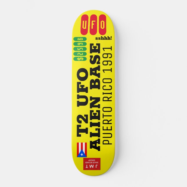 T2 UFO BASE PR Skateboard (Front)