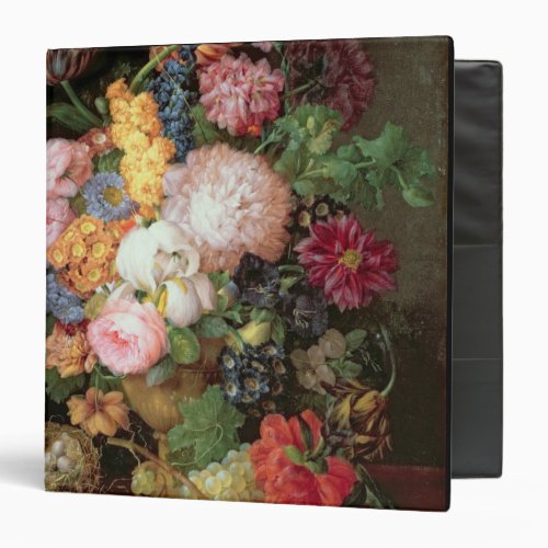 T30763 A Still Life of Flowers and Fruit panel Binder