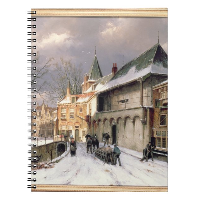 T31117 A View of a Dutch Town in Winter Notebook (Front)