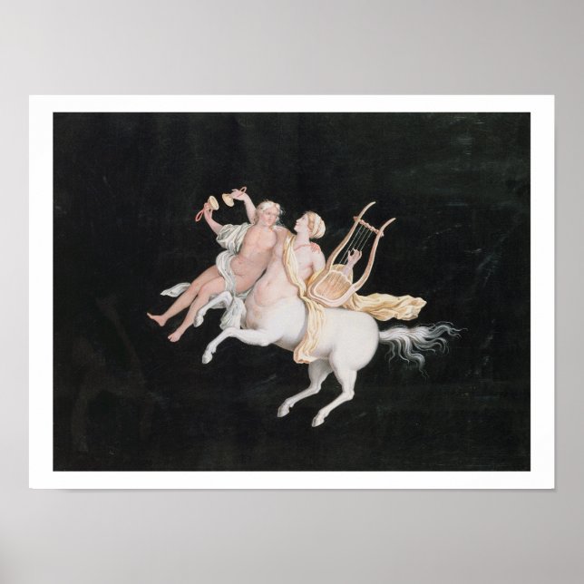 T31466 A Female Centaur and Companion Making Music Poster (Front)