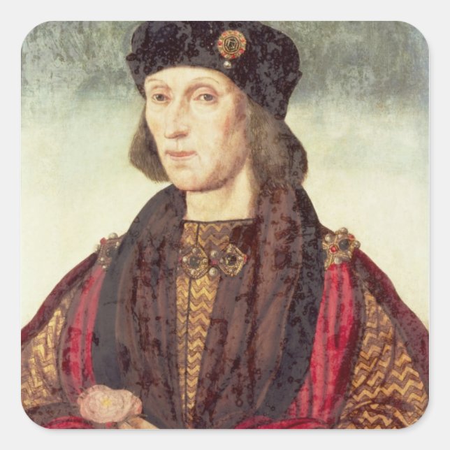 T31778 Portrait of Henry VII (1457-1509) Square Sticker (Front)
