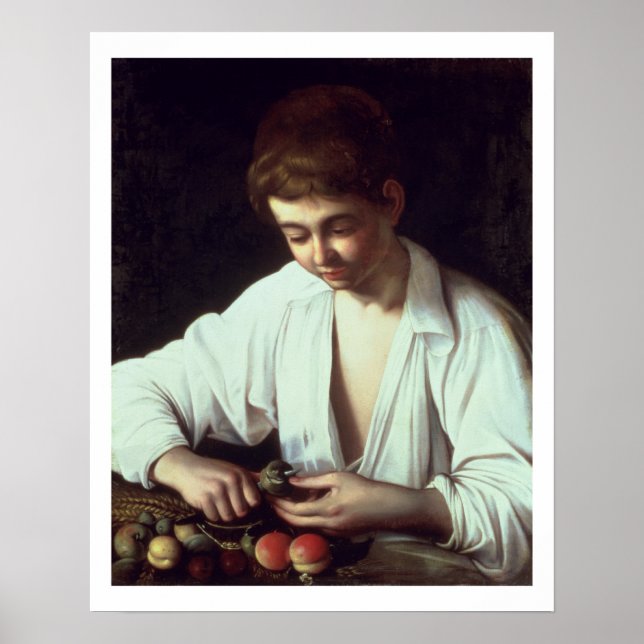 T31971 A Young Boy Peeling an Apple Poster (Front)