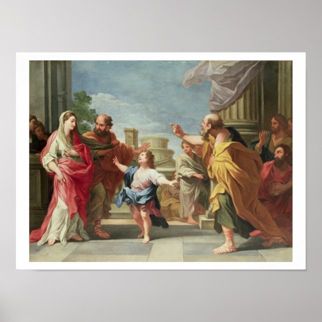 T32126 Christ Preaching in the Temple Poster (Front)