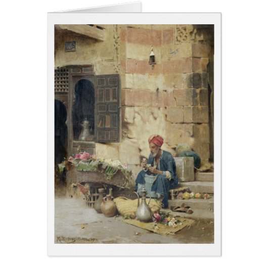 T32410 The Flower Seller, 1891 (panel) Cards (Front)