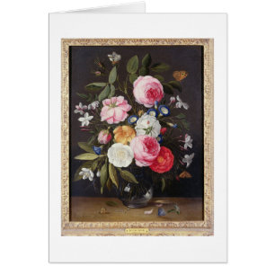 T32512 Still Life of Flowers in a Vase, 1661 (see Cards