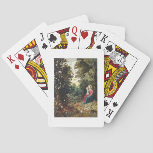 T32789 The Madonna and Child in a Landscape (panel Poker Cards