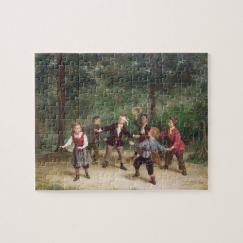 T33268 Blind Mans Buff 91316me children playing Jigsaw Puzzle