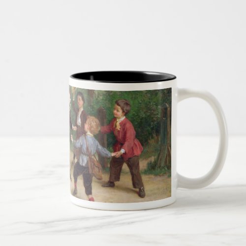 T33268 Blind Mans Buff 91316me children playing Two_Tone Coffee Mug