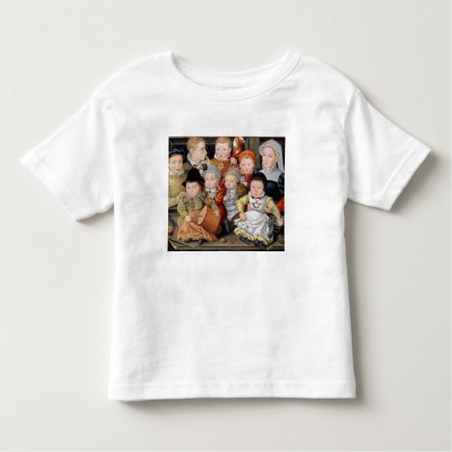 T33337 Portrait of a mother with her eight childre Toddler T_shirt