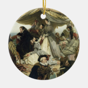 T33653 Mary Stuart's Farewell to France, 1862 Ceramic Ornament
