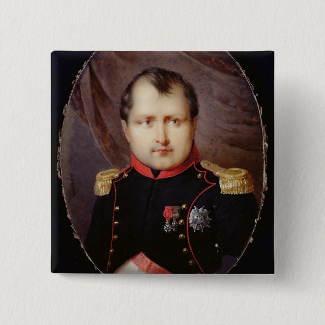 T34002 Portrait Miniature of Napoleon I (1769-1821 Button (Front)
