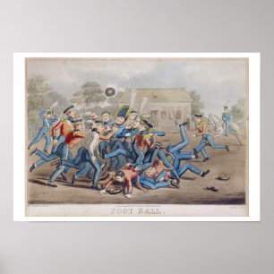 T34890 Football, engraved by George Hunt, 1827 (aq Poster