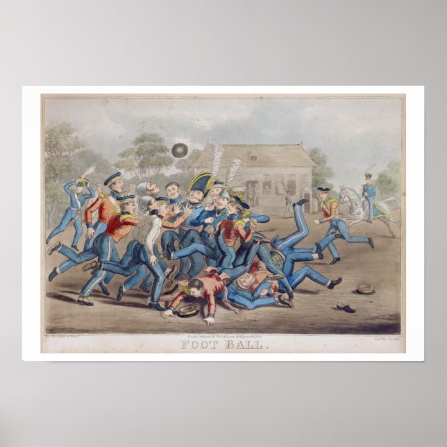 T34890 Football, engraved by George Hunt, 1827 (aq Poster (Front)