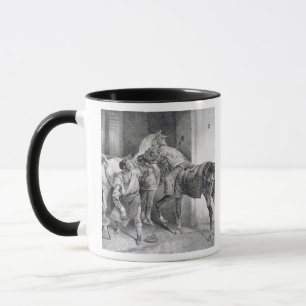 T34894 The English Farrier, 1822 (litho) Mug