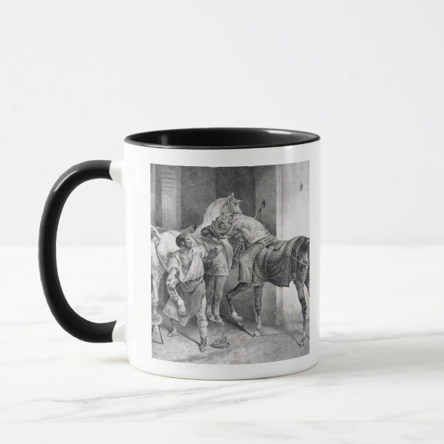 T34894 The English Farrier, 1822 (litho) Mug (Left)