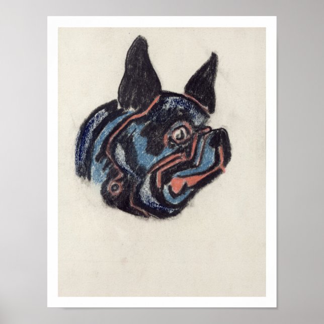 T35228 Dog (cake on paper) Poster (Front)