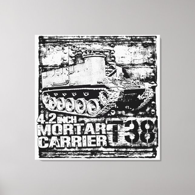 T38 4.2 inch Mortar Carrier Canvas Print (Front)