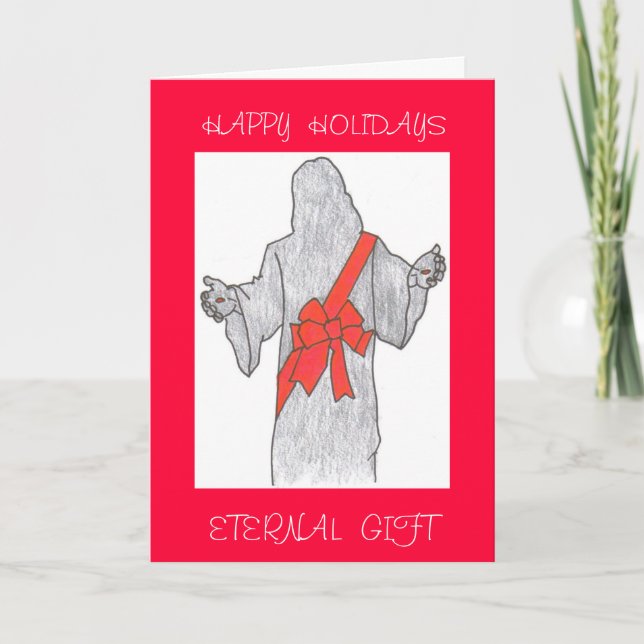 T3ONE 014, HAPPY  HOLIDAYS, A   PRICESS  GIFT, ... HOLIDAY CARD (Front)