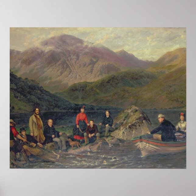 T7833 Fishing at Haweswater Poster (Front)