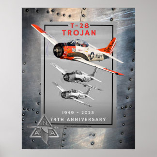 T-28 Trojan 74th Anniversary Poster