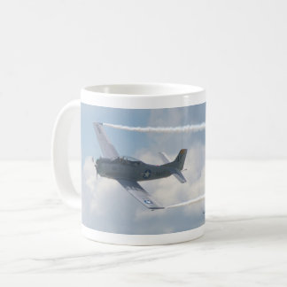T-28C Trojan Aircraft in Flight Coffee Mug