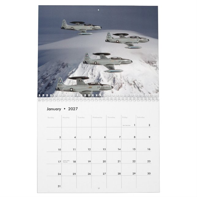 T-33 Shooting Stars Calendar (Jan 2027)