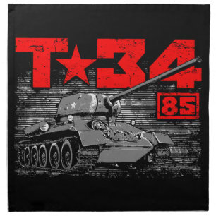 T-34-85 Soviet medium tank Cloth Napkin