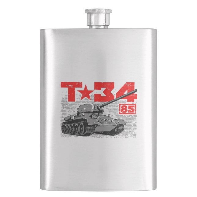 T-34-85 Soviet medium tank Flask (Front)