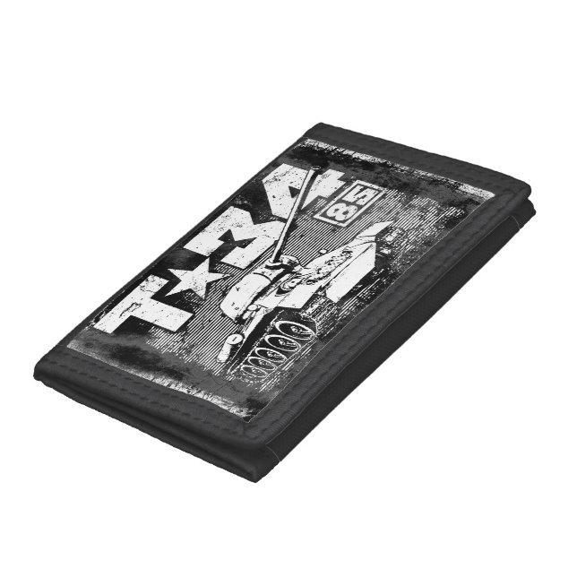 T-34-85 Soviet medium tank Tri-fold Wallet (Bottom)